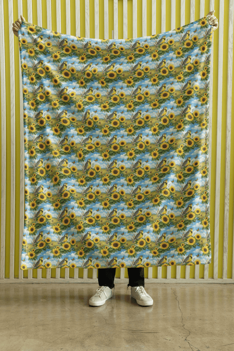 Kansas Flora & Fauna Sherpa Blanket - London Penny Gift Wrap