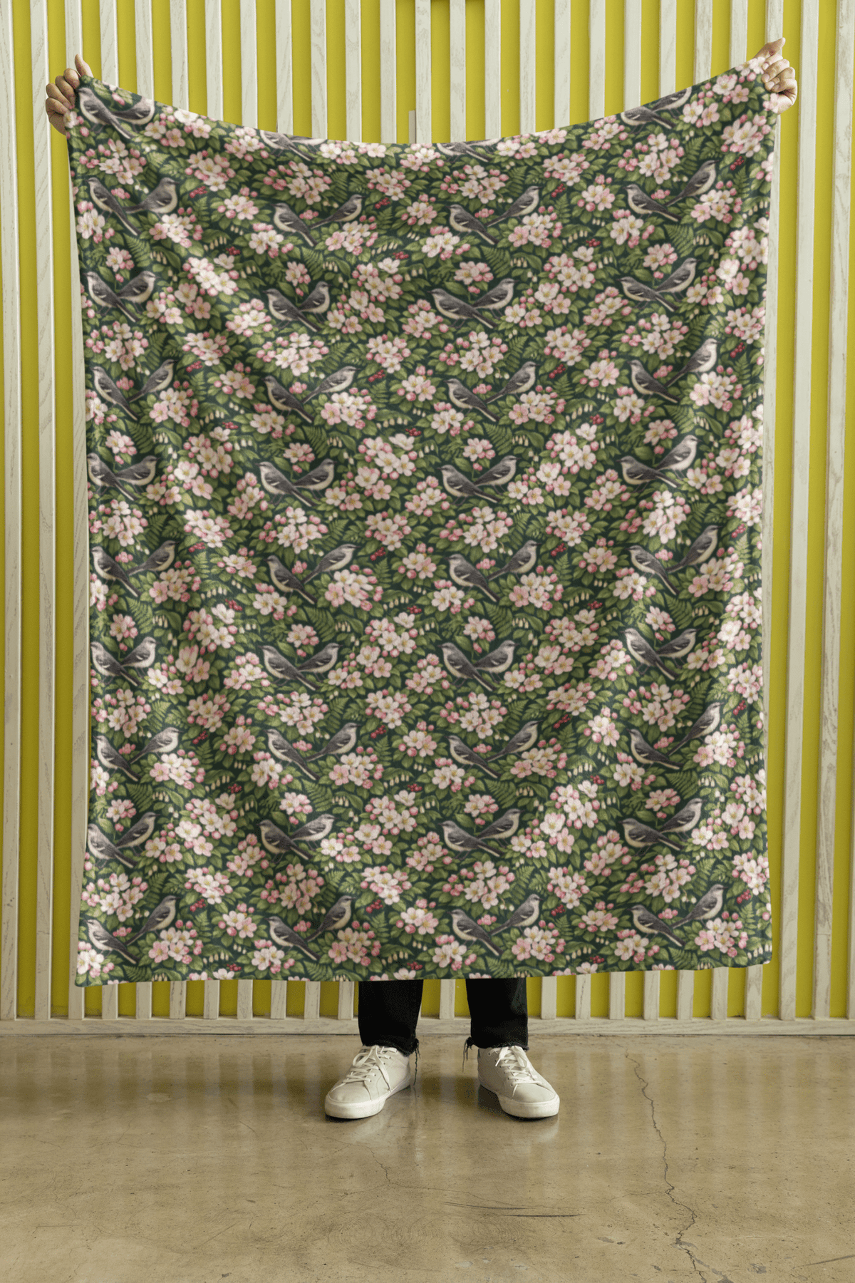 Arkansas Flora & Fauna Sherpa Blanket - London Penny Gift Wrap