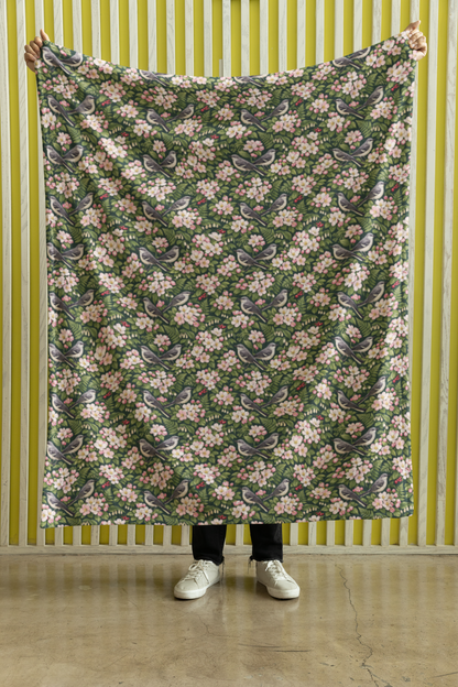 Arkansas Flora & Fauna Sherpa Blanket