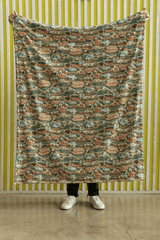 Wyoming Postcard Memories Sherpa Blanket - London Penny Gift Wrap
