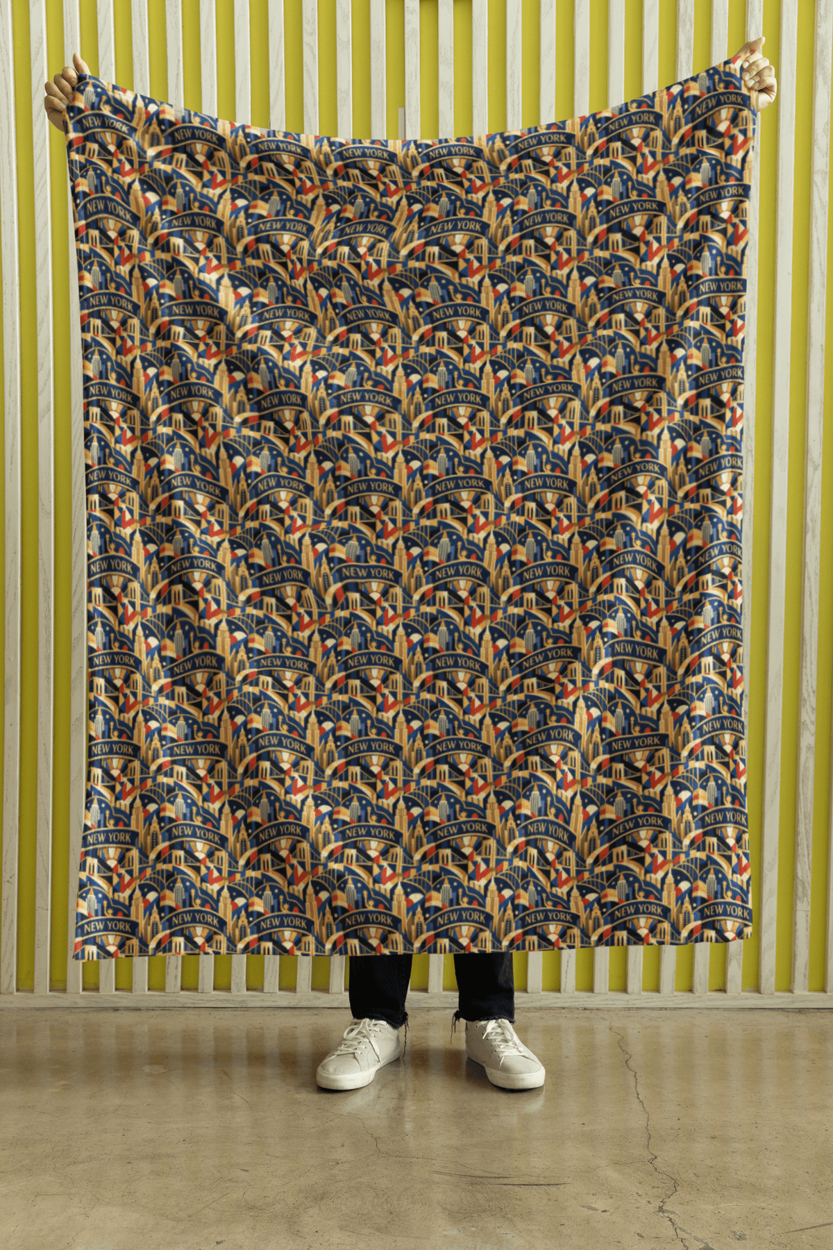 New York Empire Elegance Sherpa Blanket - London Penny Gift Wrap