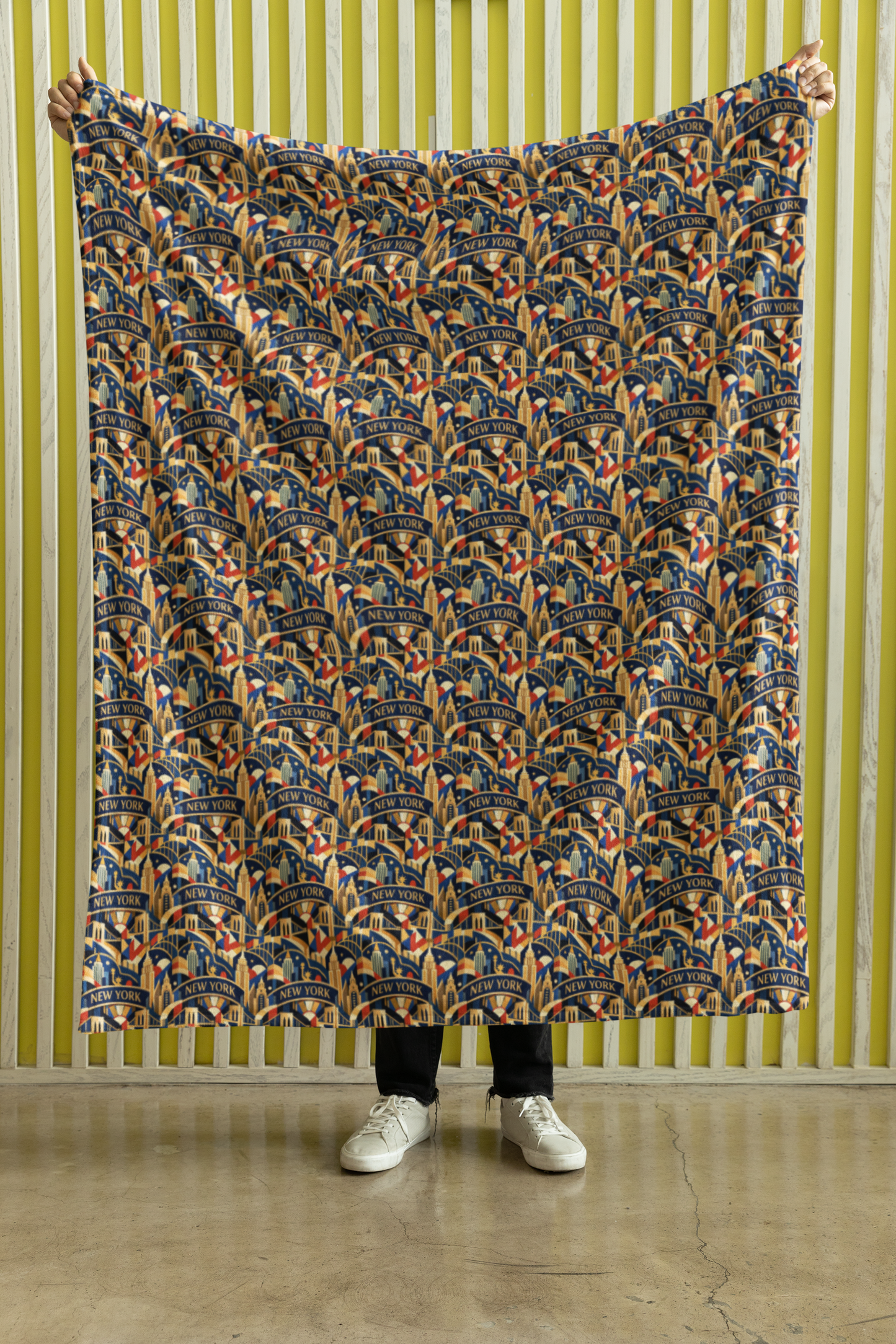 New York Empire Elegance Sherpa Blanket