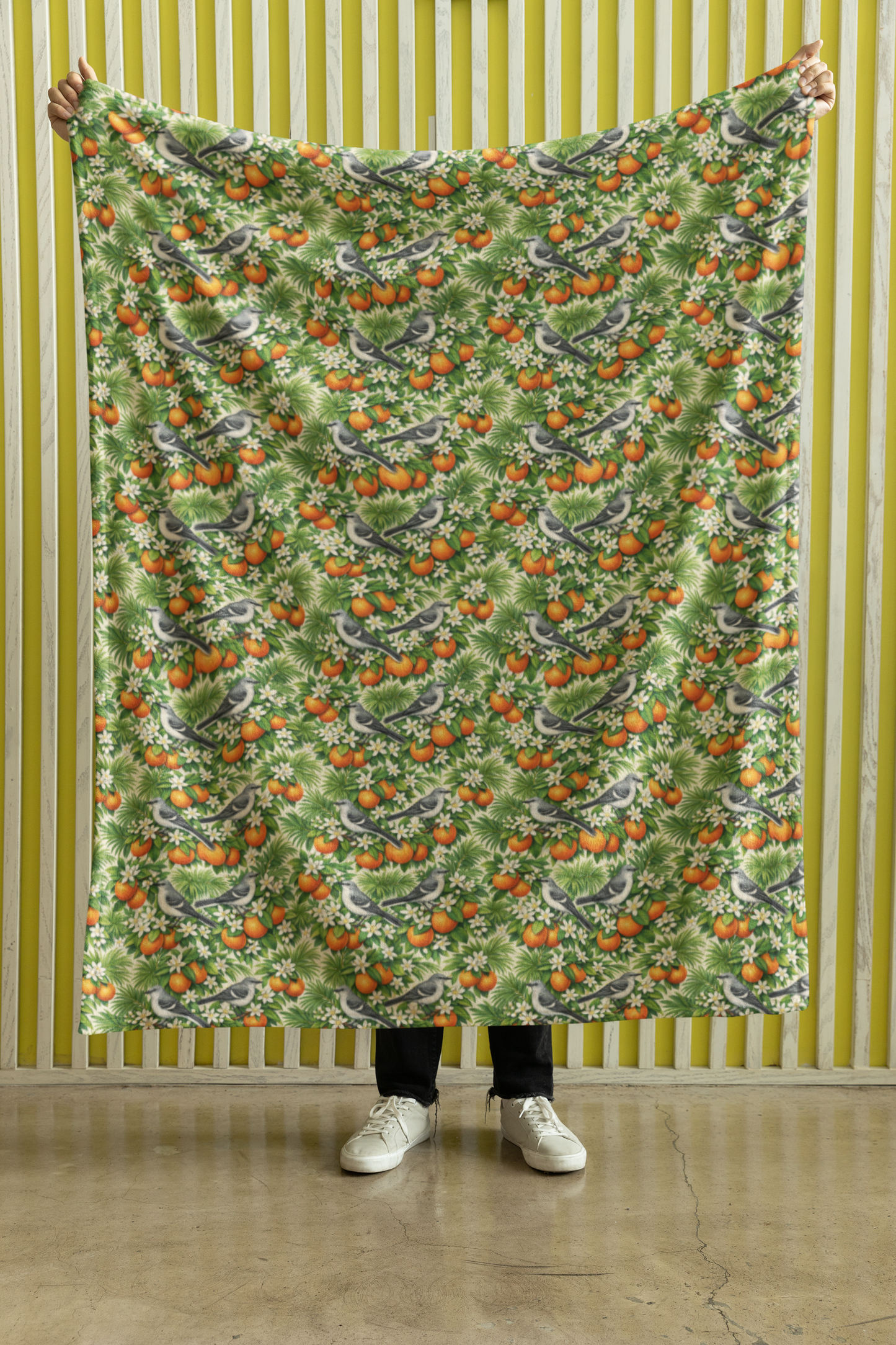 Florida Flora & Fauna Sherpa Blanket