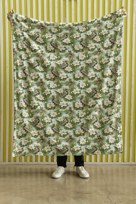 Louisiana Flora & Fauna Sherpa Blanket - London Penny Gift Wrap