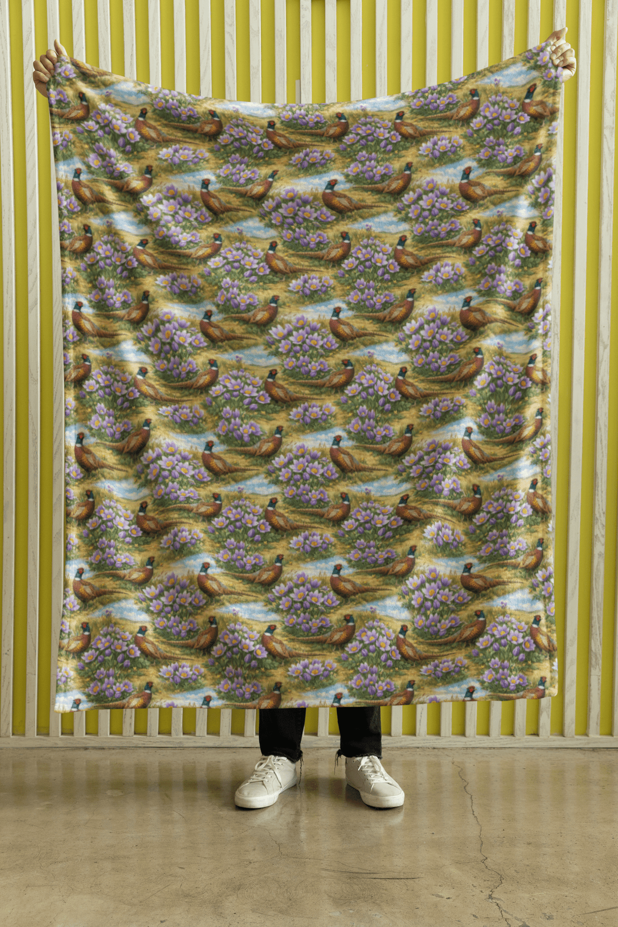 South Dakota Flora & Fauna Sherpa Blanket - London Penny Gift Wrap