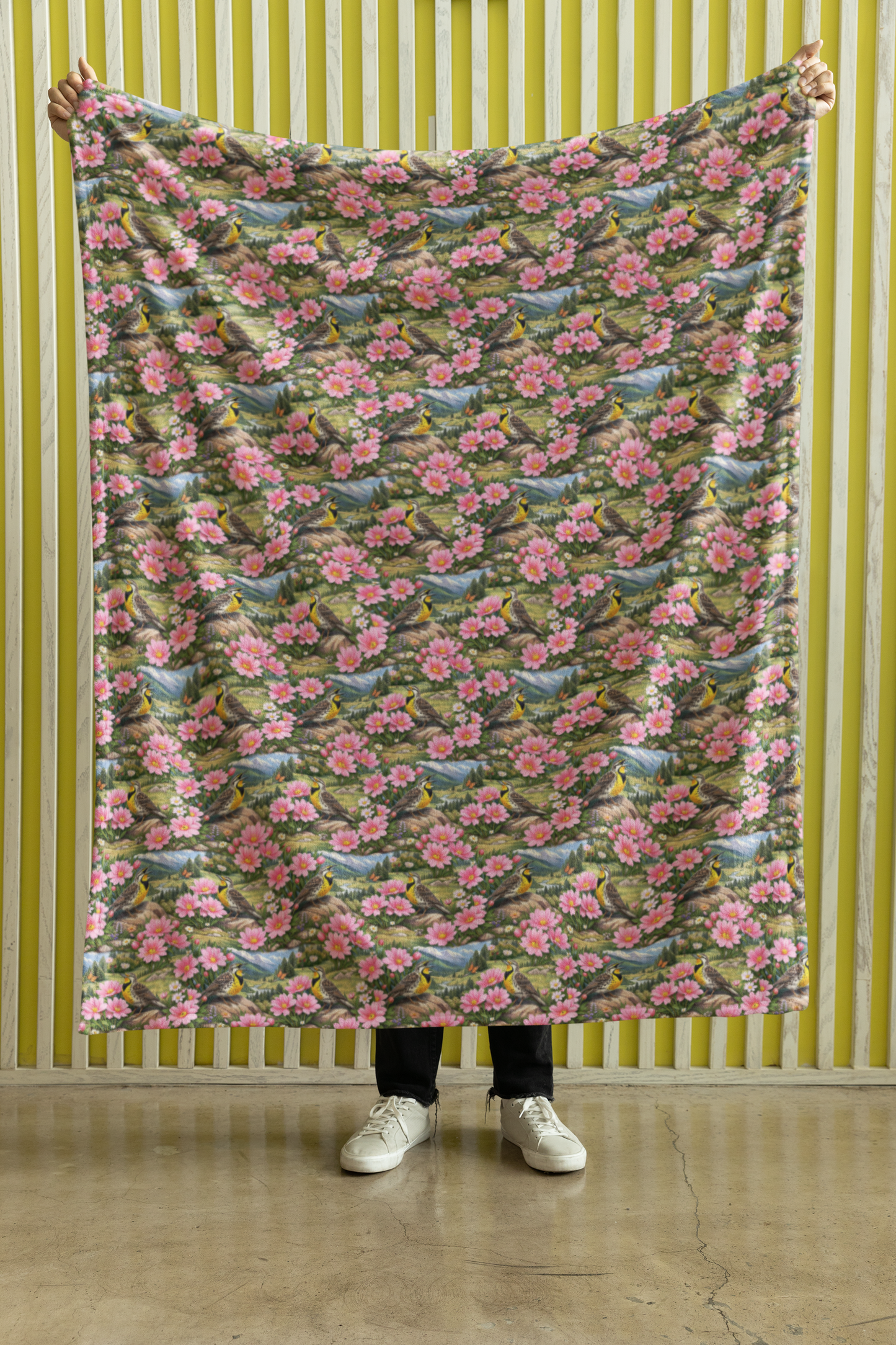 Montana Flora & Fauna Sherpa Blanket