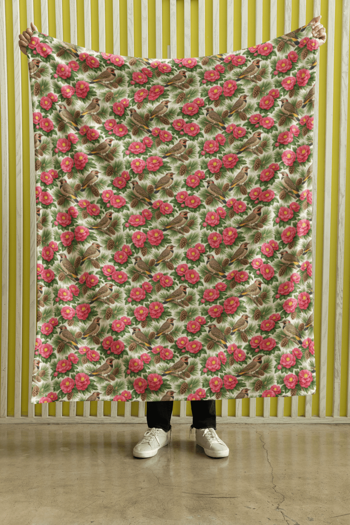 Alabama Flora & Fauna Sherpa Blanket - London Penny Gift Wrap