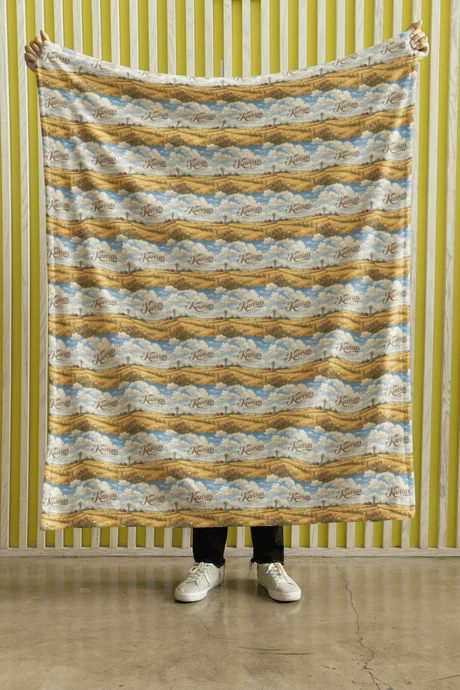 Kansas Endless Plains Sherpa Blanket - London Penny Gift Wrap