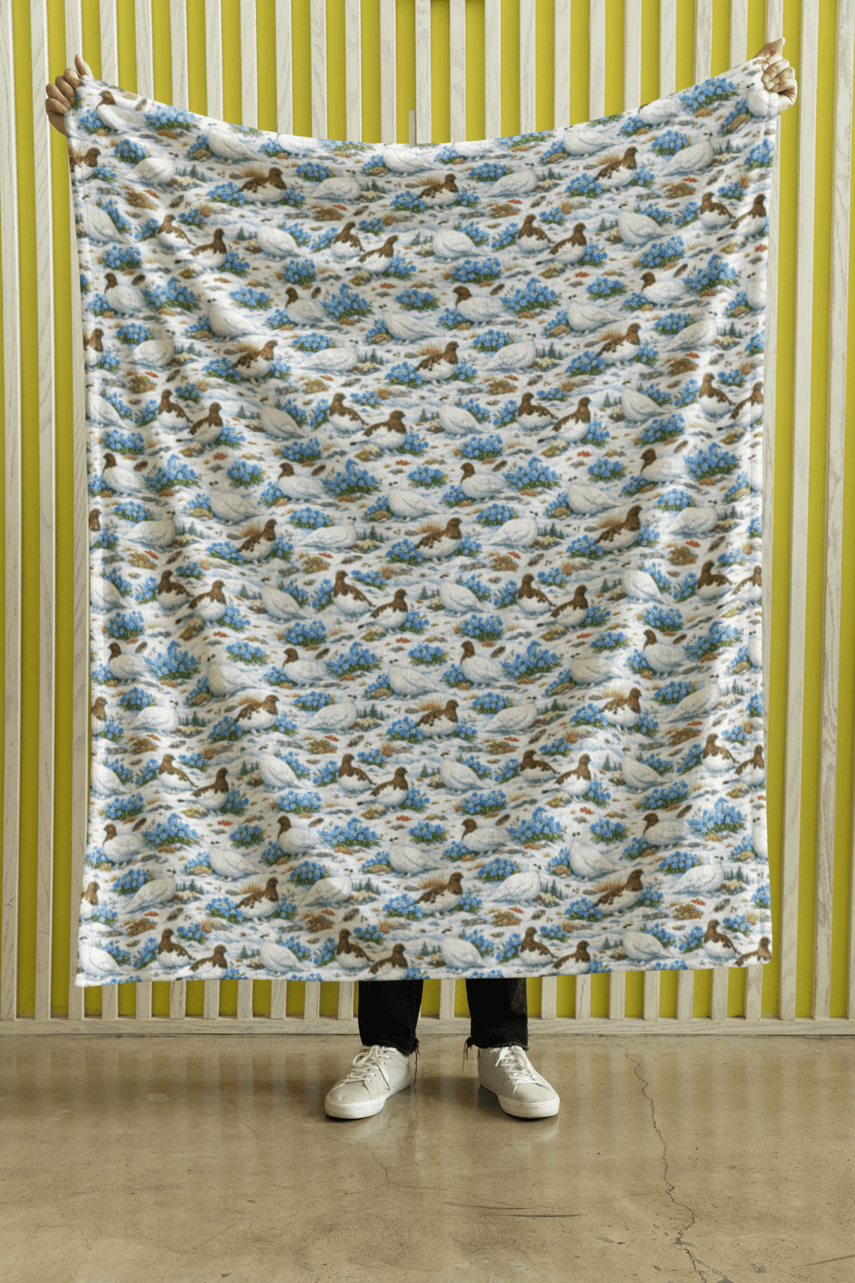 Alaska Flora & Fauna Sherpa Blanket - London Penny Gift Wrap