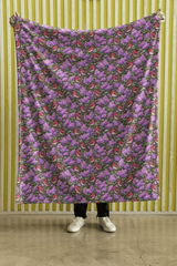New Hampshire Flora & Fauna Sherpa Blanket - London Penny Gift Wrap
