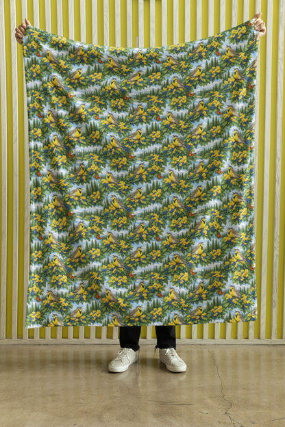 Oregon Flora & Fauna Sherpa Blanket
