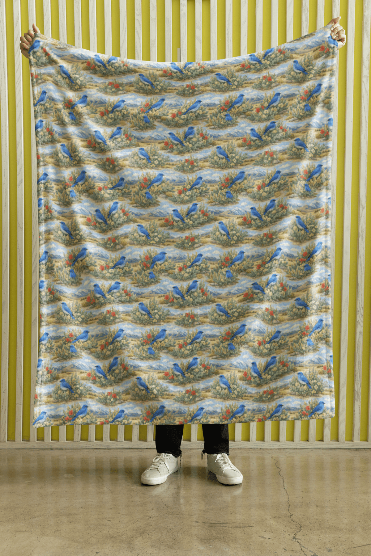 Nevada Flora & Fauna Sherpa Blanket - London Penny Gift Wrap