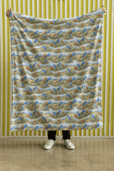 Nevada Flora & Fauna Sherpa Blanket - London Penny Gift Wrap