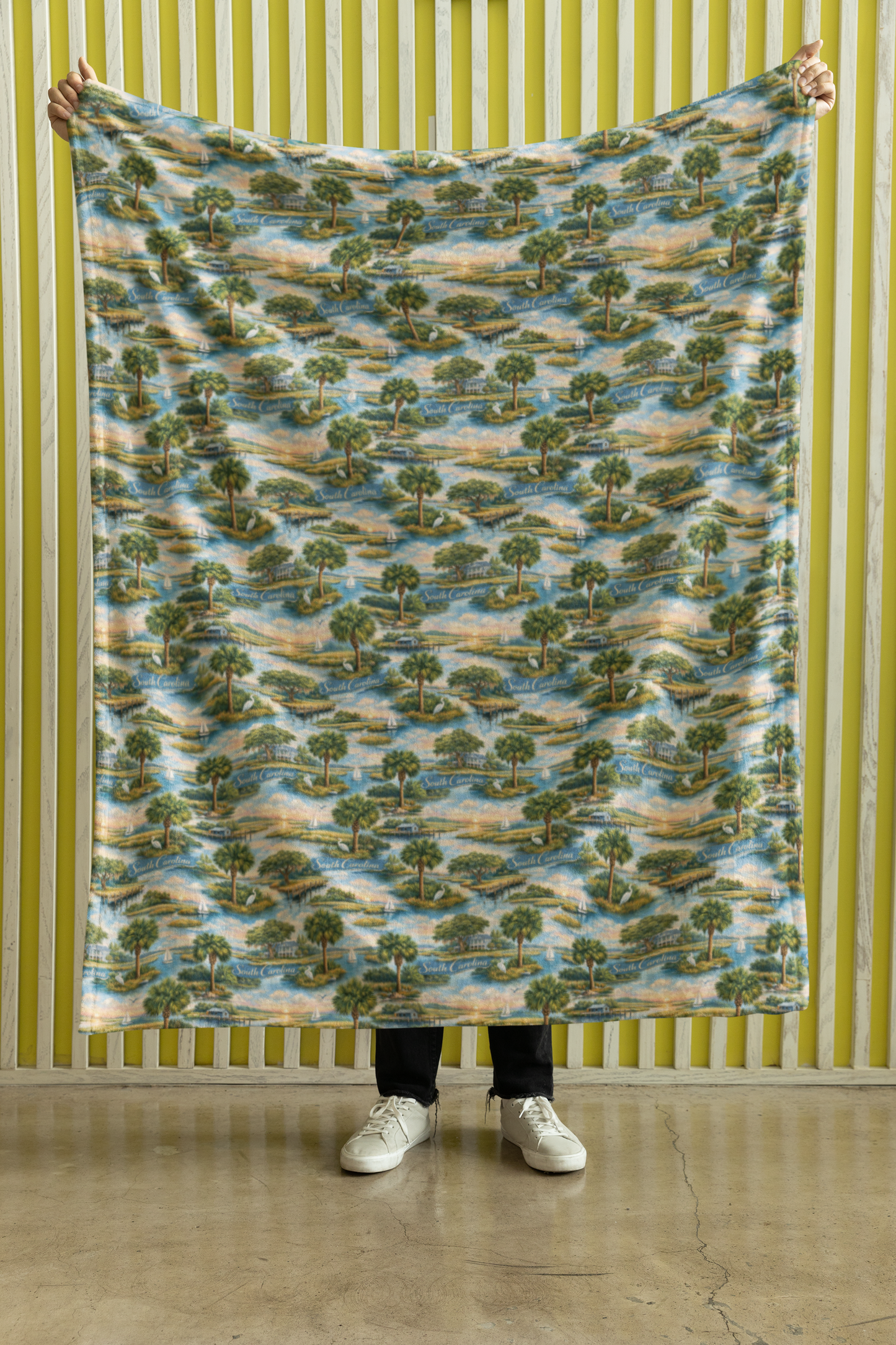 South Carolina Lowcountry Grace Sherpa Blanket