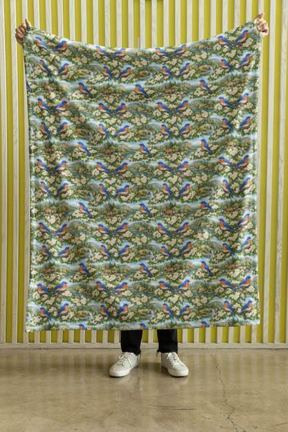 Missouri Flora & Fauna Sherpa Blanket