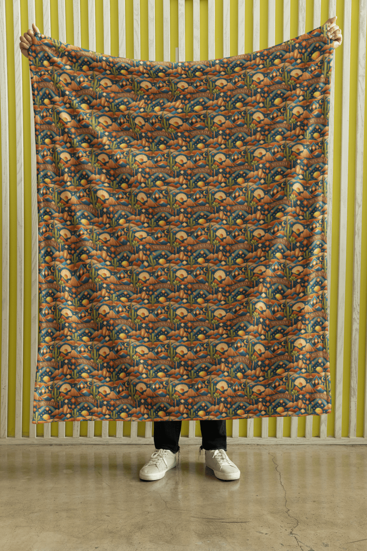 Nevada Desert Luxe Sherpa Blanket - London Penny Gift Wrap