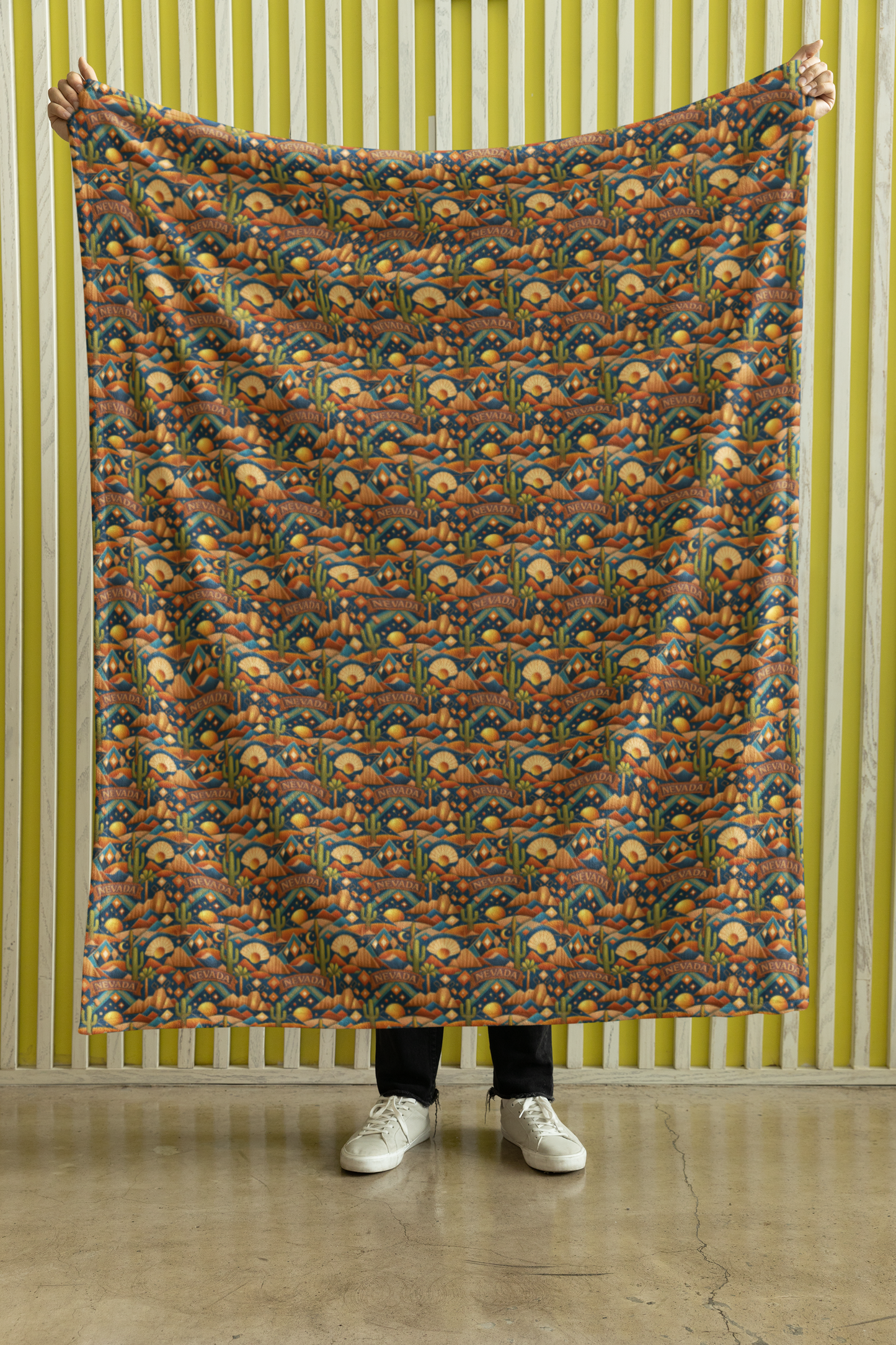 Nevada Desert Luxe Sherpa Blanket