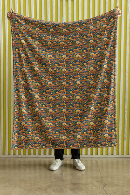 Nevada Desert Luxe Sherpa Blanket