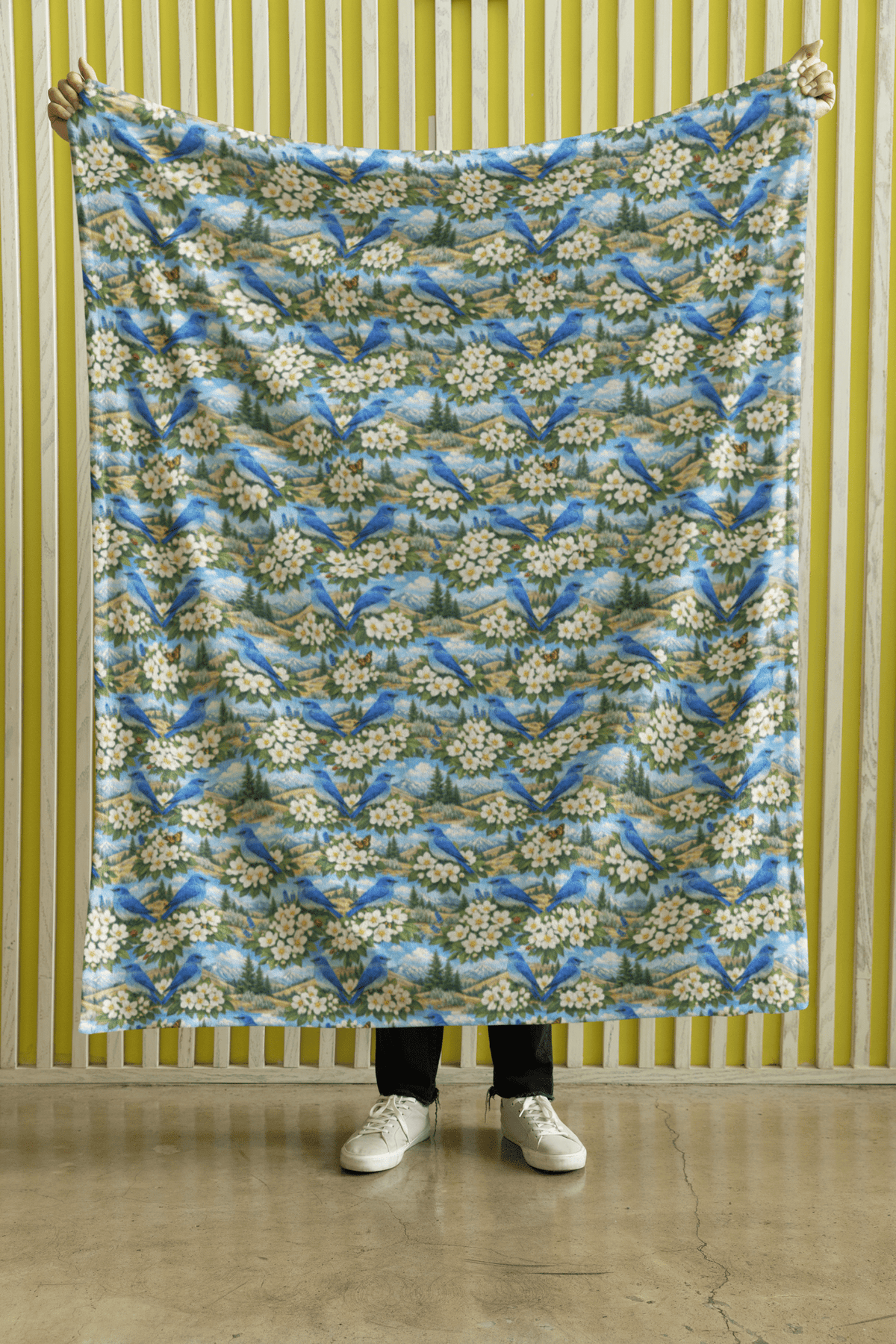 Idaho Flora & Fauna Sherpa Blanket - London Penny Gift Wrap