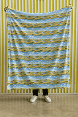 North Dakota Northern Prairie Sherpa Blanket - London Penny Gift Wrap