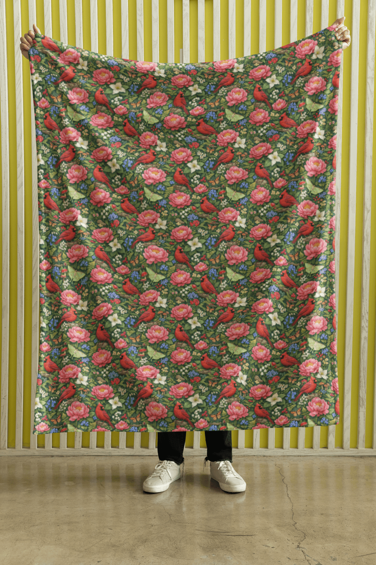 Indiana Flora & Fauna Sherpa Blanket - London Penny Gift Wrap