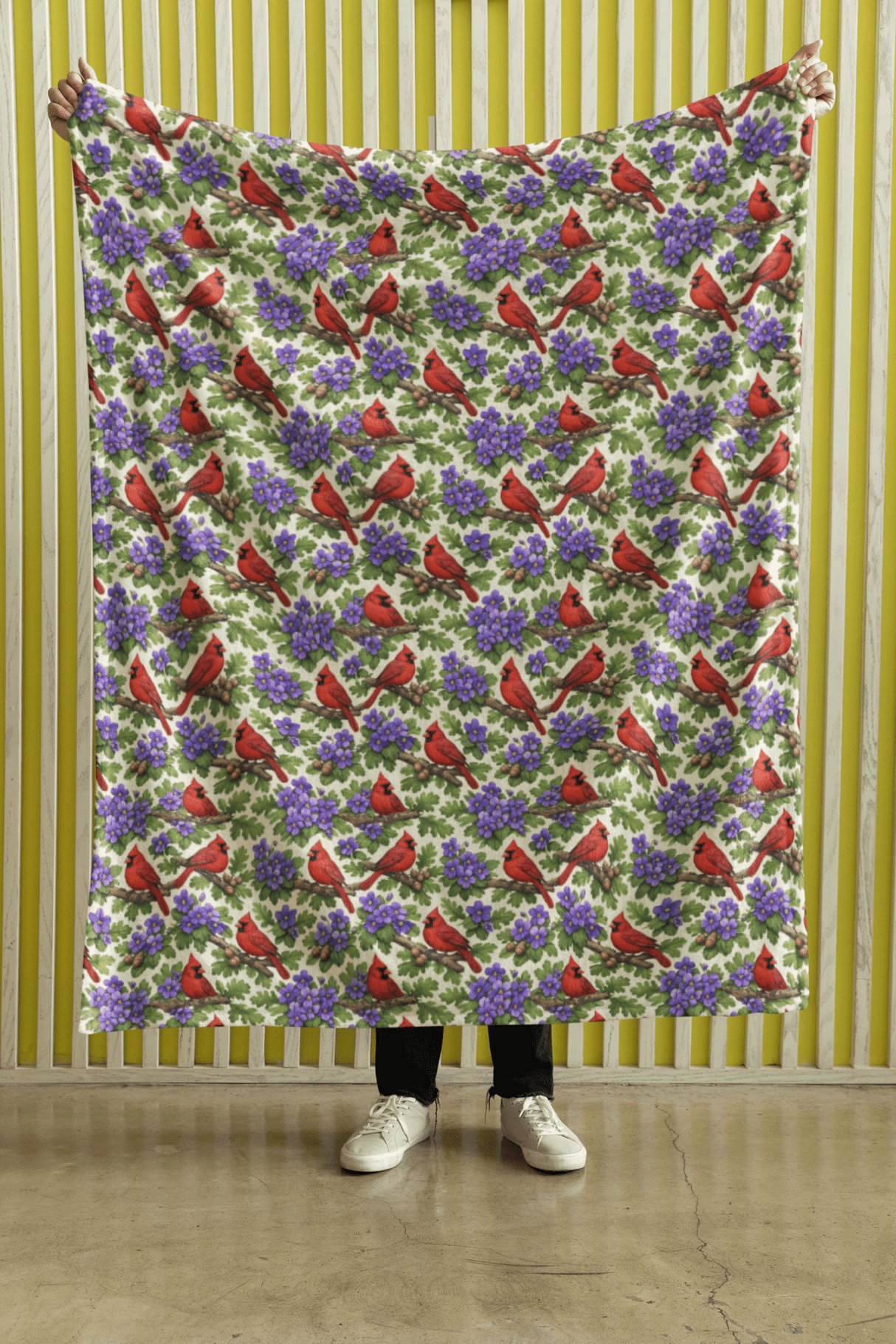 Illinois Flora & Fauna Sherpa Blanket - London Penny Gift Wrap