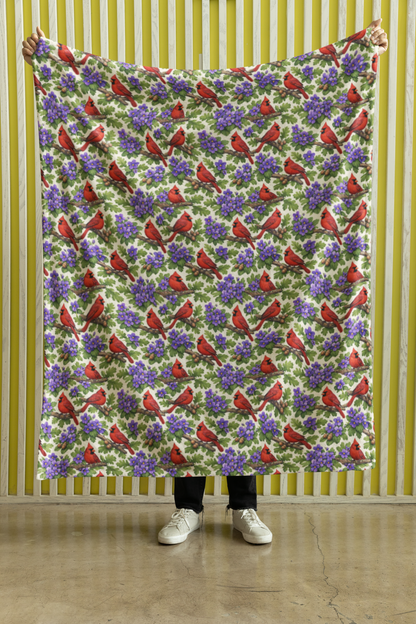 Illinois Flora & Fauna Sherpa Blanket