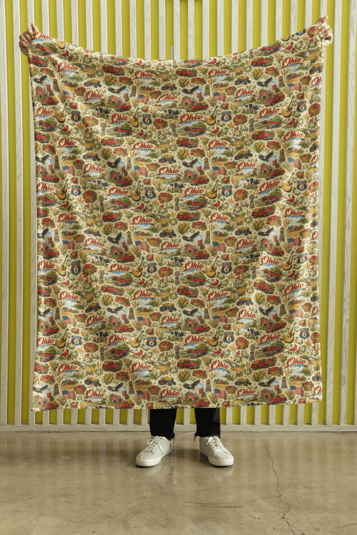 Ohio Heritage Heart Sherpa Blanket - London Penny Gift Wrap
