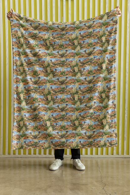 New Mexico Flora & Fauna Sherpa Blanket
