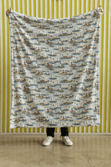 Connecticut Coastal New England Sherpa Blanket - London Penny Gift Wrap