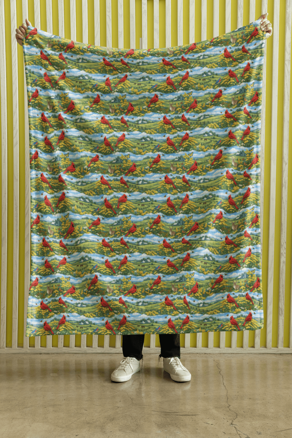 Kentucky Flora & Fauna Sherpa Blanket - London Penny Gift Wrap