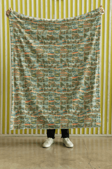 South Carolina Postcard Memories Sherpa Blanket - London Penny Gift Wrap