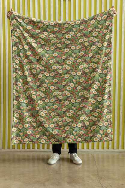 Arizona Flora & Fauna Sherpa Blanket