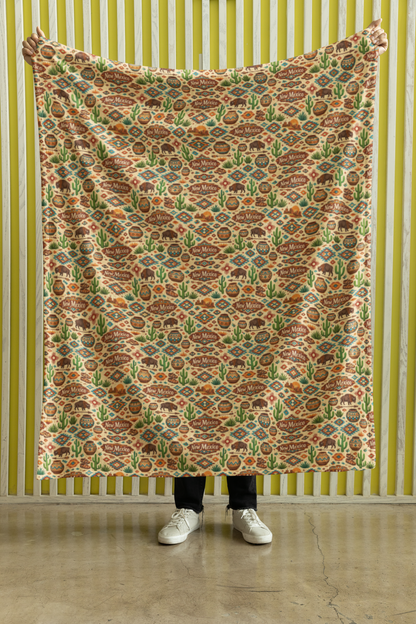 New Mexico Santa Fe Earth Sherpa Blanket