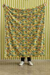 Florida Tropical Bloom Sherpa Blanket - London Penny Gift Wrap