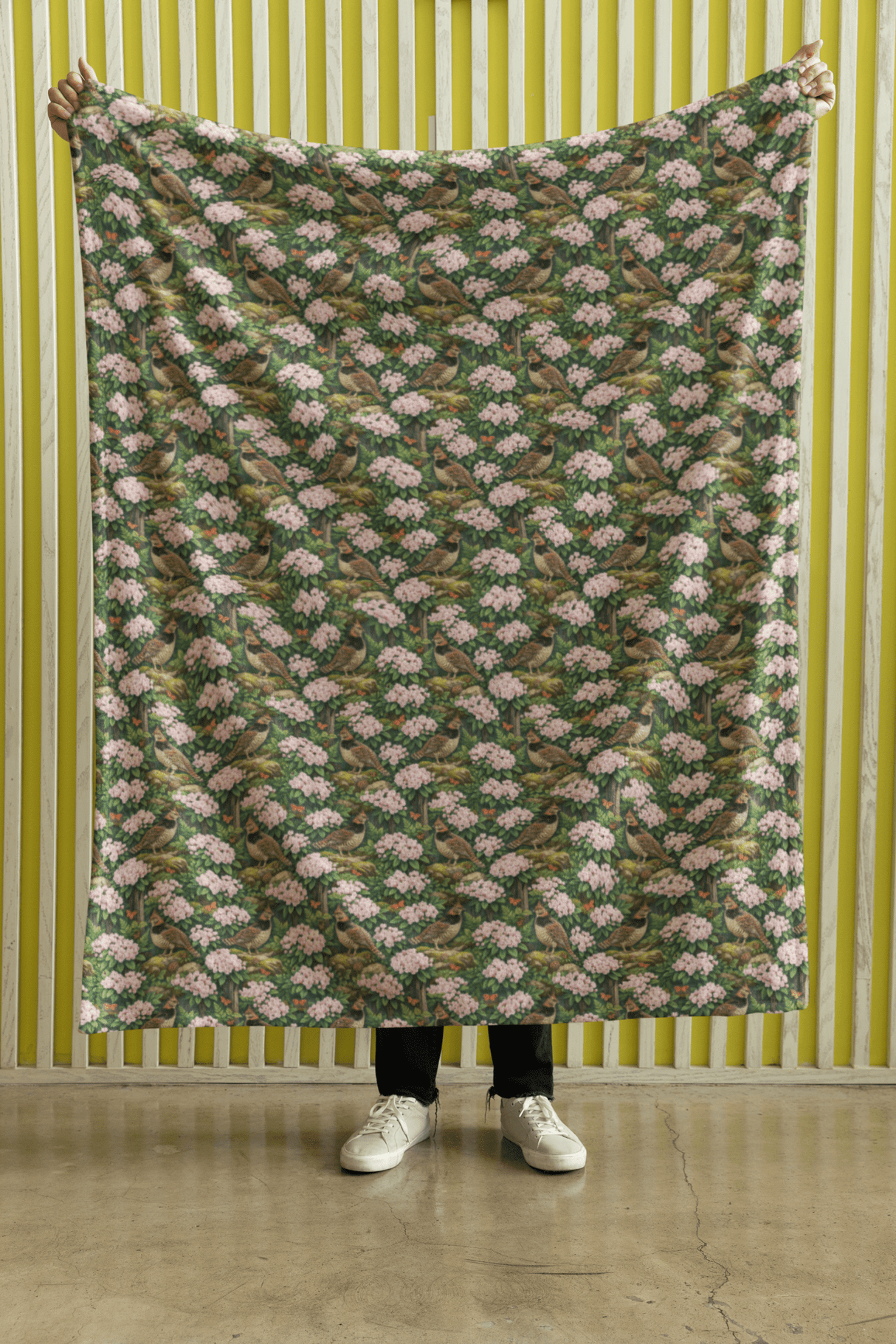 Pennsylvania Flora & Fauna Sherpa Blanket - London Penny Gift Wrap