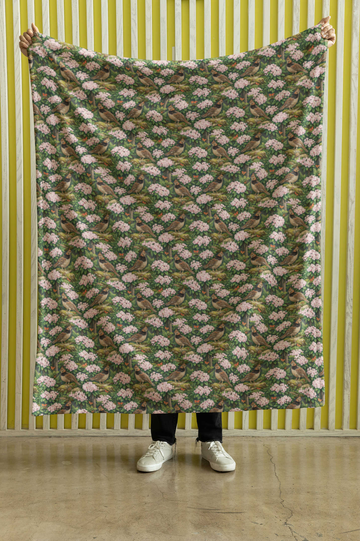 Pennsylvania Flora & Fauna Sherpa Blanket