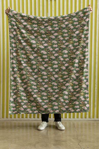 Pennsylvania Flora & Fauna Sherpa Blanket