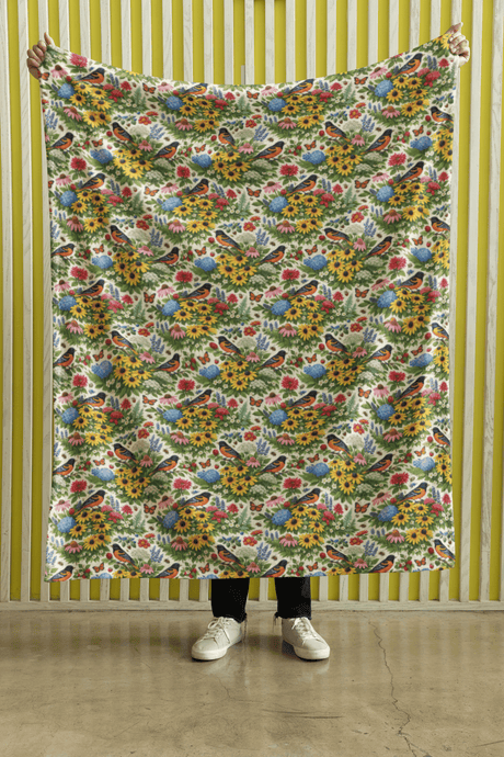 Maryland Flora & Fauna Sherpa Blanket - London Penny Gift Wrap