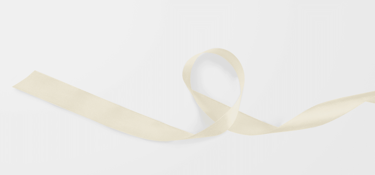 Ivory Whisper Ribbon - London Penny Gift Wrap