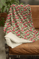 Alabama Flora & Fauna Sherpa Blanket - London Penny Gift Wrap