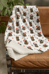 Winter Watch Rottweiler Sherpa Blanket - London Penny Gift Wrap