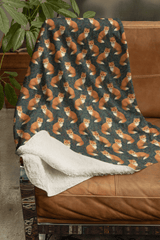Fox in the Pines Sherpa Blanket - London Penny Gift Wrap