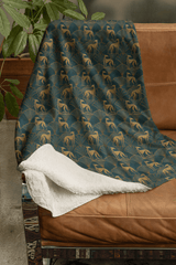 Greyhound Gatsby Sherpa Blanket - London Penny Gift Wrap