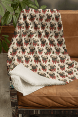 Snug & Snorty Nights Sherpa Blanket - London Penny Gift Wrap