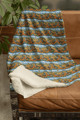 California Flora & Fauna Sherpa Blanket - London Penny Gift Wrap
