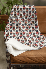 Labrador Holiday Sweaters Sherpa Blanket - London Penny Gift Wrap