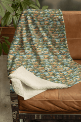 Louisiana Postcard Memories Sherpa Blanket - London Penny Gift Wrap
