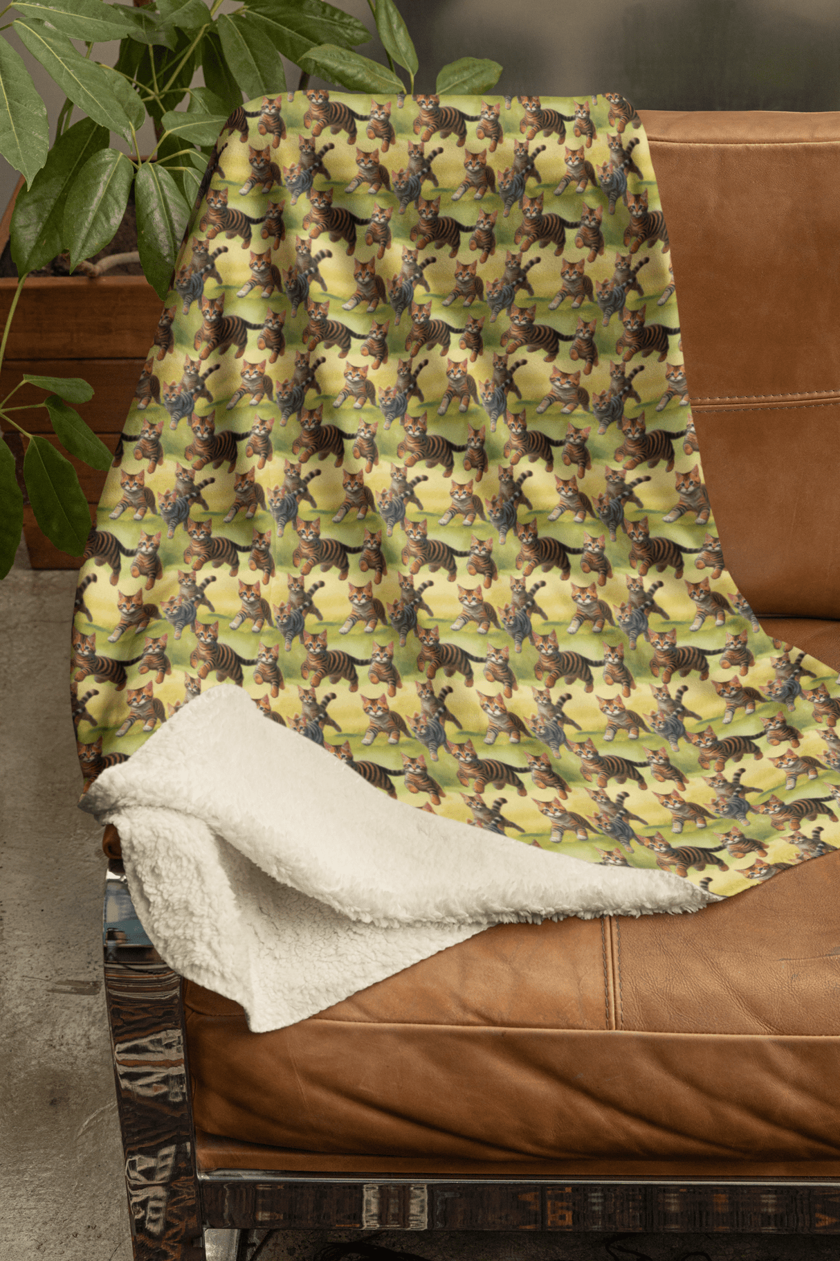 Baby Cats at Play Sherpa Blanket - London Penny Gift Wrap
