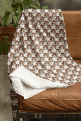 Cavalier Charm Sherpa Blanket - London Penny Gift Wrap